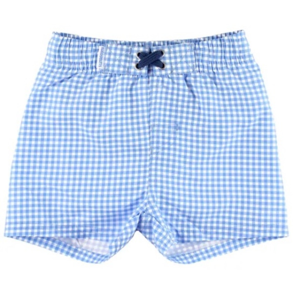 RuggedButts Gingham Check Swim Trunks